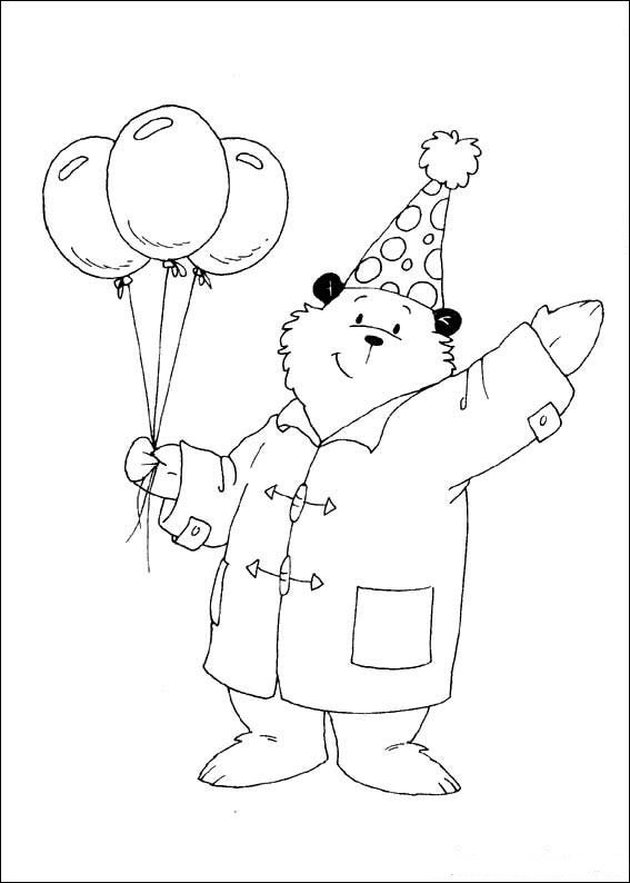 Plansa de colorat cu Ursul Paddington 1 1